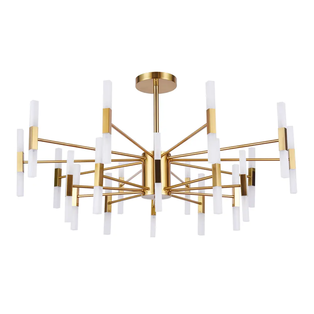 Фото Люстра на штанге Arte Lamp Ramona Ar_a7410pl-40pb 40 ламп 2 м² цвет медь