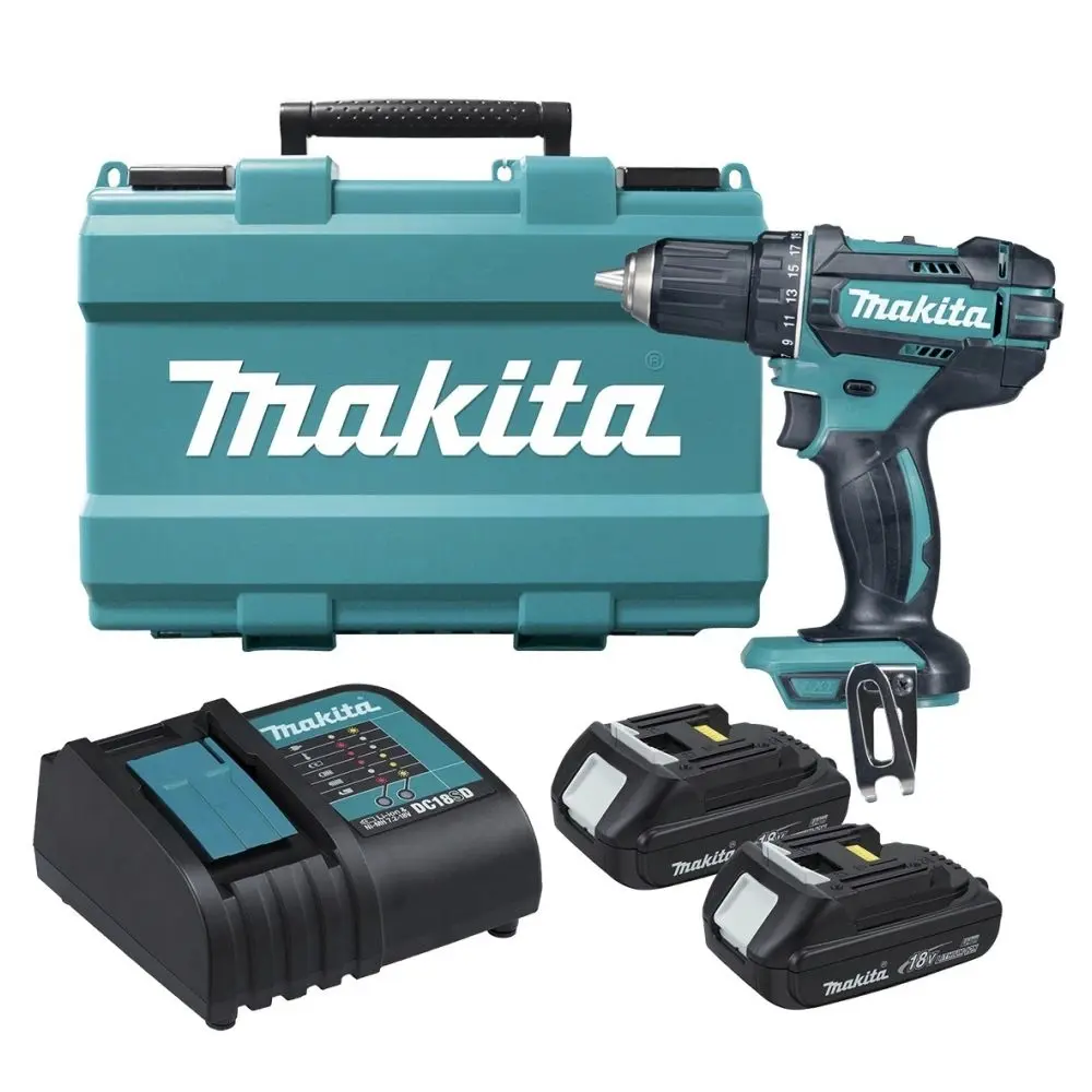 Фото Дрель-шуруповерт аккумуляторная Makita DDF482SYE, 18 В Li-Ion 2x1.5 Ач Фото Дрель-шуруповерт аккумуляторная Makita DDF482SYE, 18 В Li-Ion 2x1.5 Ач