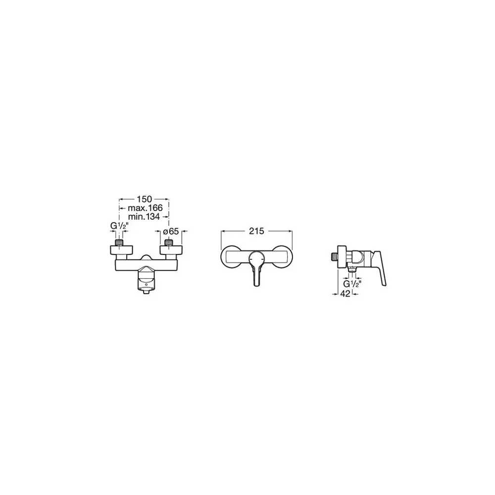 Фото 2 Смеситель для душа Roca Malva однорычажный цвет хром 5A213BC0M