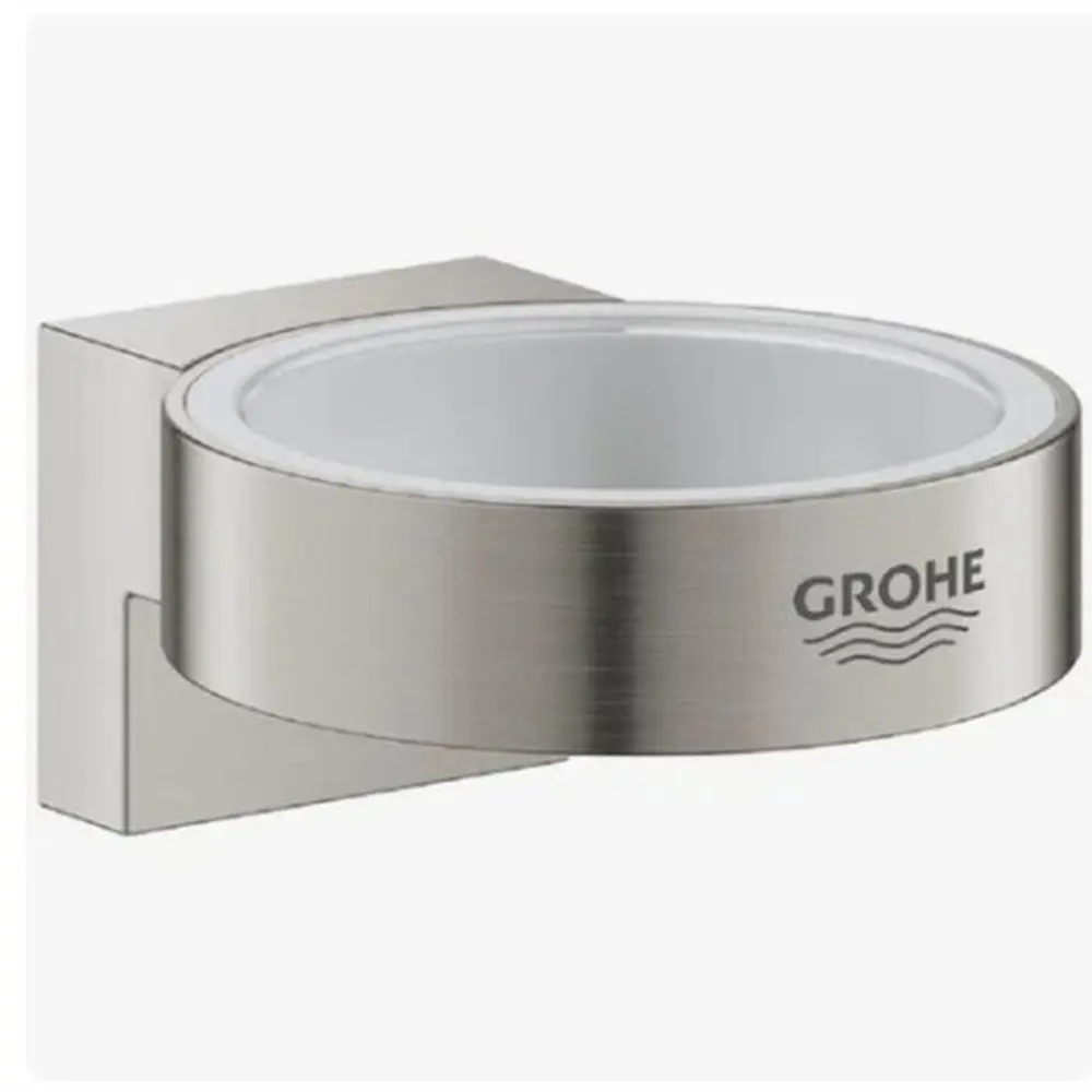 Фото 3 Стакан для зубных щеток Grohe 41029000 стекло цвет прозрачный Фото 3 Стакан для зубных щеток Grohe 41029000 стекло цвет прозрачный