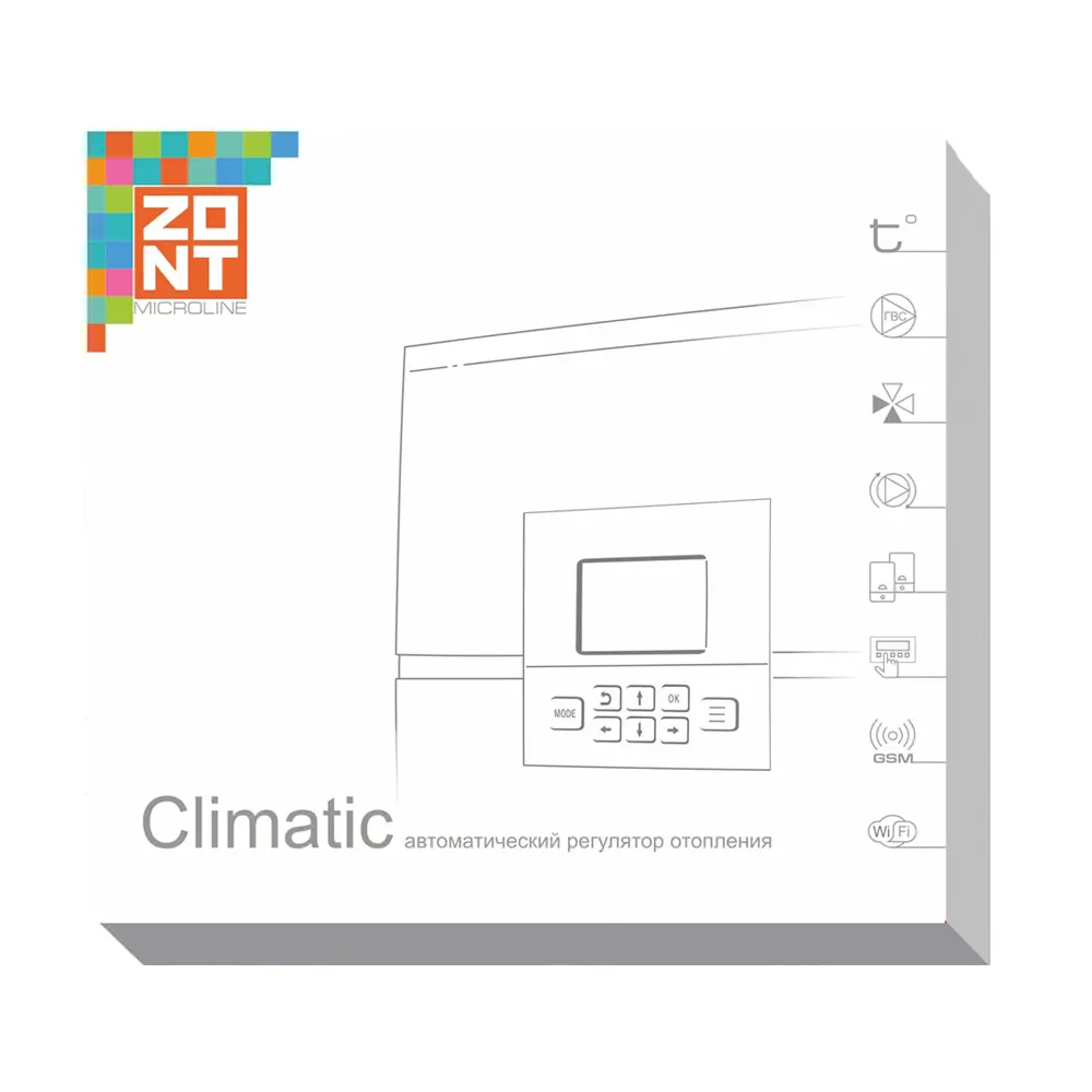 Фото 4 Погодозависимый автоматический регулятор Zont Climatic Optima без связи Фото 4 Погодозависимый автоматический регулятор Zont Climatic Optima без связи