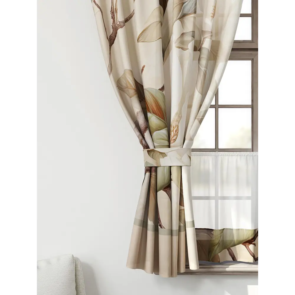 Фото 4 Комплект штор Comfy way Иномик - 70 CW705070-160 на шторной ленте 160x150 см цвет бежевый Фото 4 Комплект штор Comfy way Иномик - 70 CW705070-160 на шторной ленте 160x150 см цвет бежевый