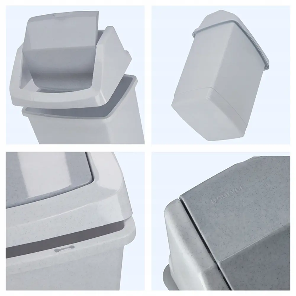 Фото 4 Мусорный контейнер 50 л Curver 175919 полипропилен цвет светло-серый Фото 4 Мусорный контейнер 50 л Curver 175919 полипропилен цвет светло-серый