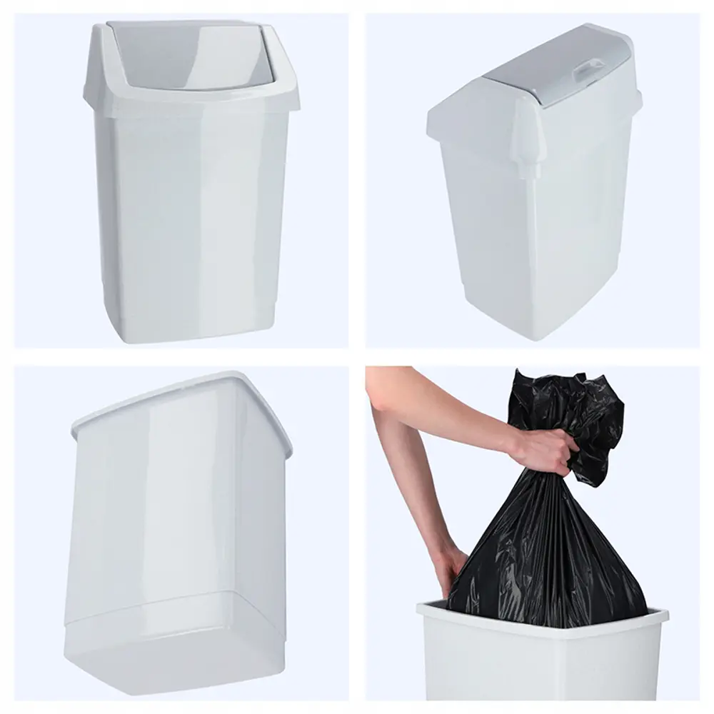 Фото 5 Мусорный контейнер 50 л Curver 175919 полипропилен цвет светло-серый Фото 5 Мусорный контейнер 50 л Curver 175919 полипропилен цвет светло-серый