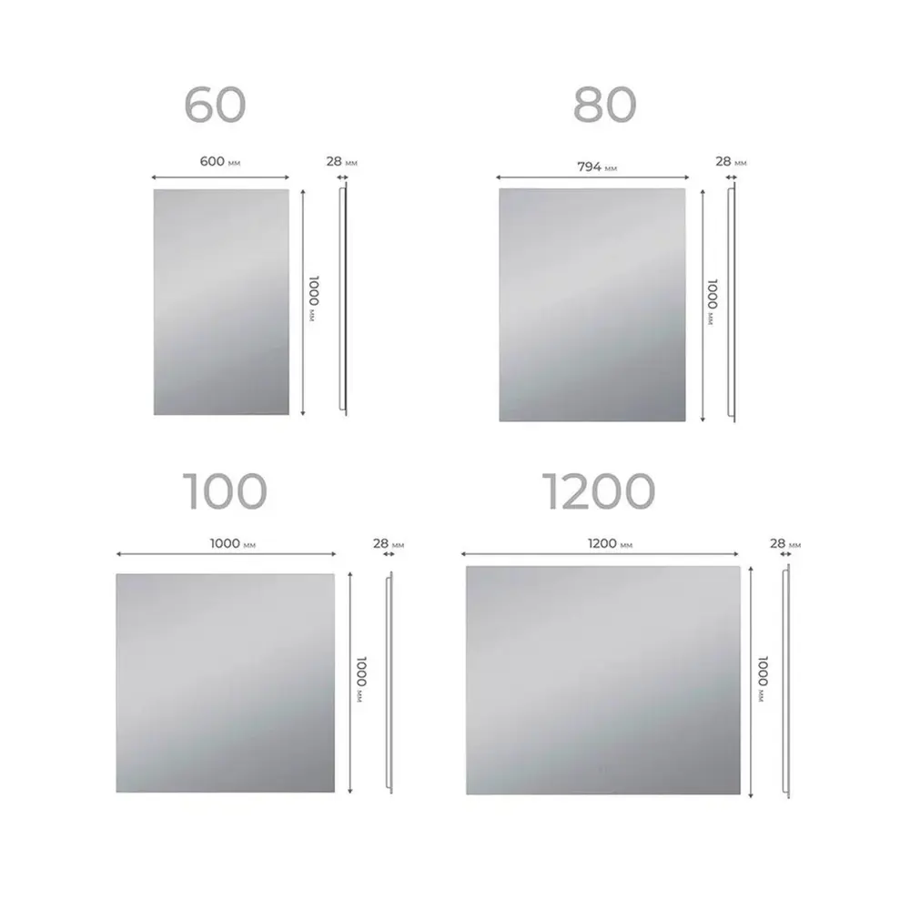 Фото 7 Зеркало Vigo Quadro Comfort 100 см Фото 7 Зеркало Vigo Quadro Comfort 100 см