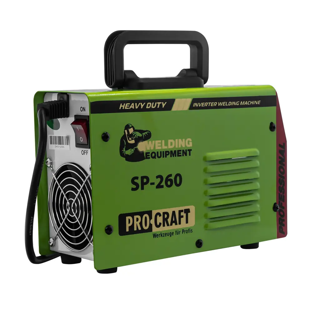 Фото 7 Сварочный аппарат инверторный Procraft SP-260, 260 А, до 4 мм Фото 7 Сварочный аппарат инверторный Procraft SP-260, 260 А, до 4 мм