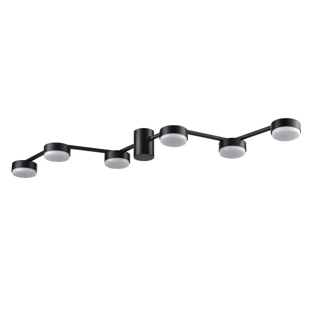Фото Люстра потолочная светодиодная Lumion Comfi 8187/6c 8 м² нейтральный белый свет цвет черный Фото Люстра потолочная светодиодная Lumion Comfi 8187/6c 8 м² нейтральный белый свет цвет черный