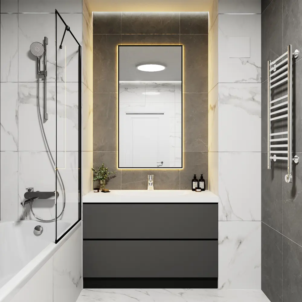Фото 3 Зеркало со встроенной подсветкой One mirror 13070чст 70x130 см Фото 3 Зеркало со встроенной подсветкой One mirror 13070чст 70x130 см