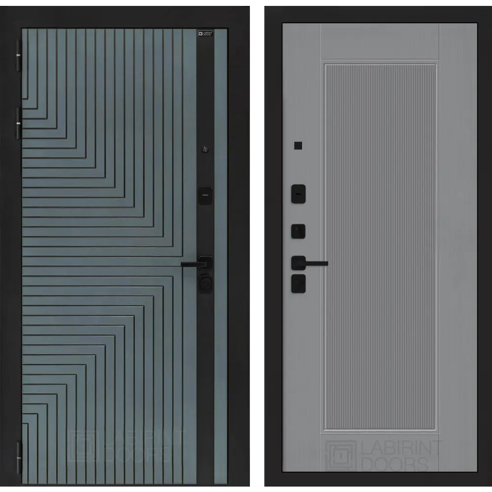 Фото Входная дверь Labirintdoors Кредор П30 левый 205x96см цвет серо-зеленый с патиной/серый софт рельеф Фото Входная дверь Labirintdoors Кредор П30 левый 205x96см цвет серо-зеленый с патиной/серый софт рельеф