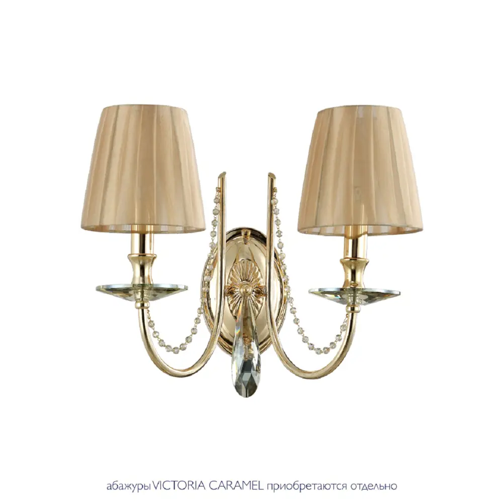 Фото 2 Настенный светильник Crystal Lux Victoria Cu_3340_402 цвет золото Фото 2 Настенный светильник Crystal Lux Victoria Cu_3340_402 цвет золото