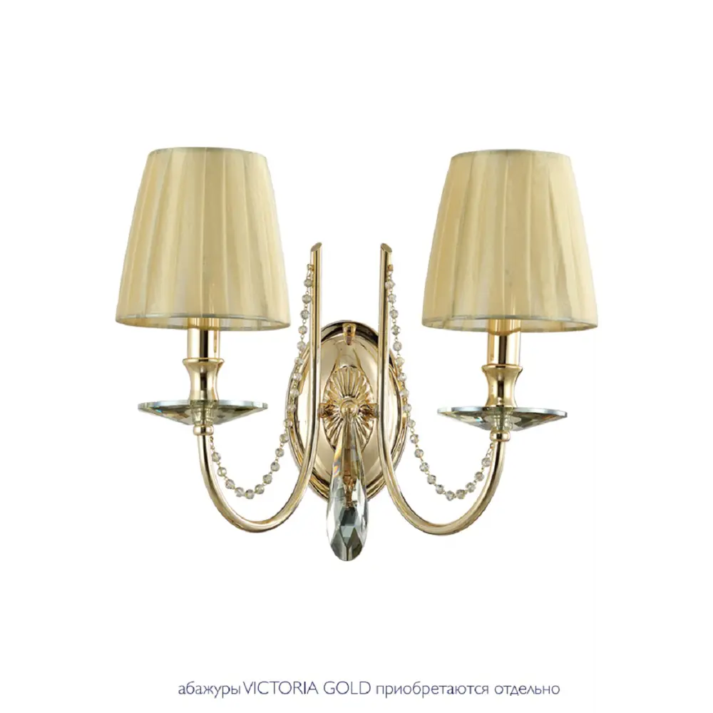 Фото 5 Настенный светильник Crystal Lux Victoria Cu_3340_402 цвет золото Фото 5 Настенный светильник Crystal Lux Victoria Cu_3340_402 цвет золото