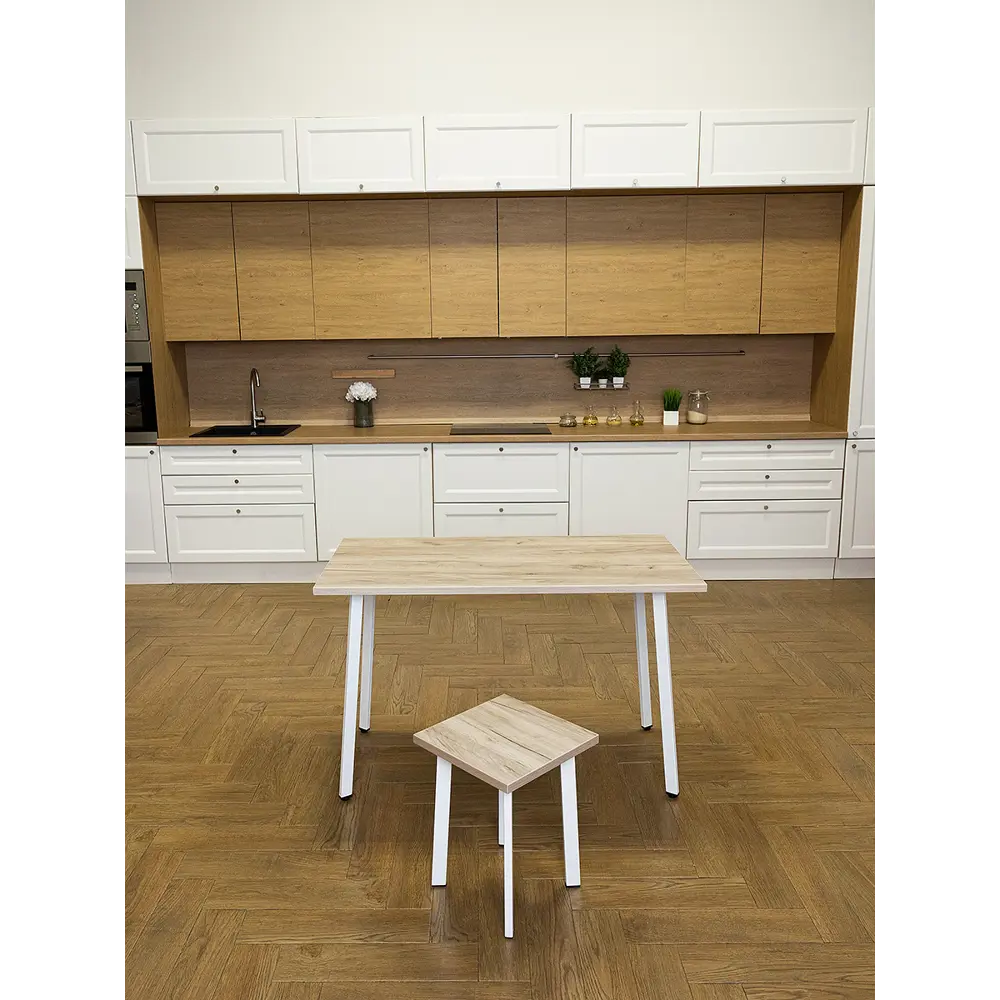 Фото 2 Кухонный стол Diko Loft Delight Dining DL-868335 140х70х75 см цвет дуб серый крафт Фото 2 Кухонный стол Diko Loft Delight Dining DL-868335 140х70х75 см цвет дуб серый крафт