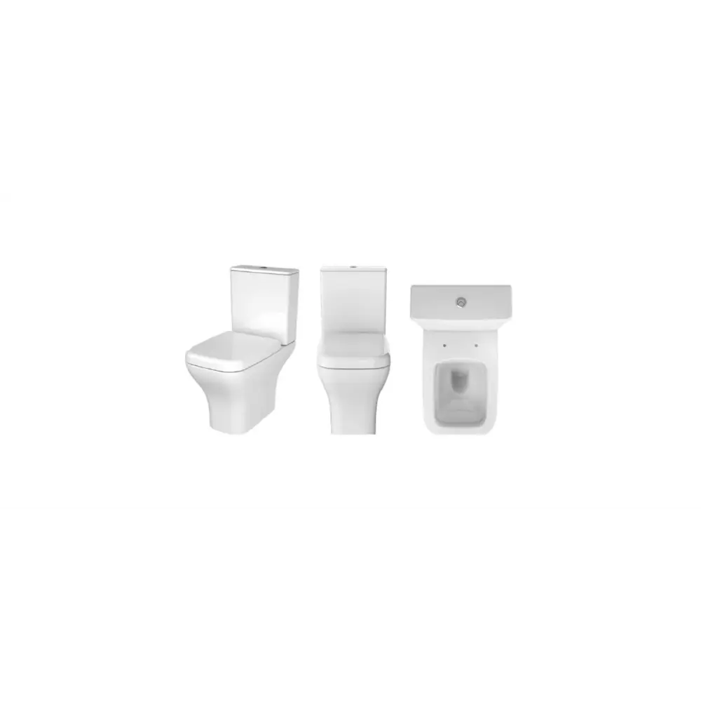Фото 2 Унитаз-компакт Vitra Polar 9843B003-7201 горизонтальный выпуск и слив