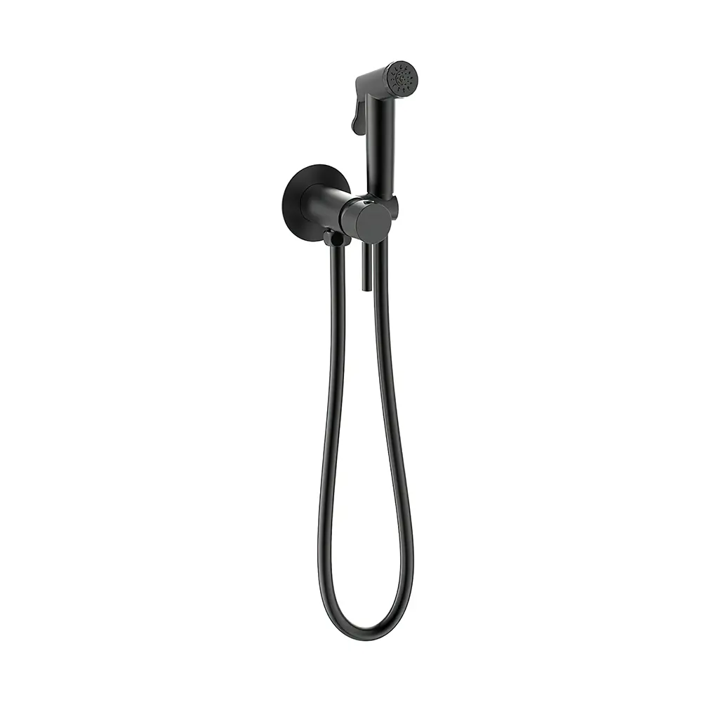 Фото Смеситель с гигиеническим душем Bravat черный D9151BW-ENG