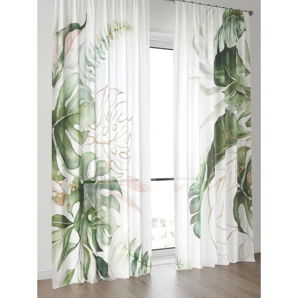 Фото 2 Тюль Comfy Way Алоуна - 188 CW580188-240 150x240 см на шторной ленте цвет белый 2 шт Фото 2 Тюль Comfy Way Алоуна - 188 CW580188-240 150x240 см на шторной ленте цвет белый 2 шт
