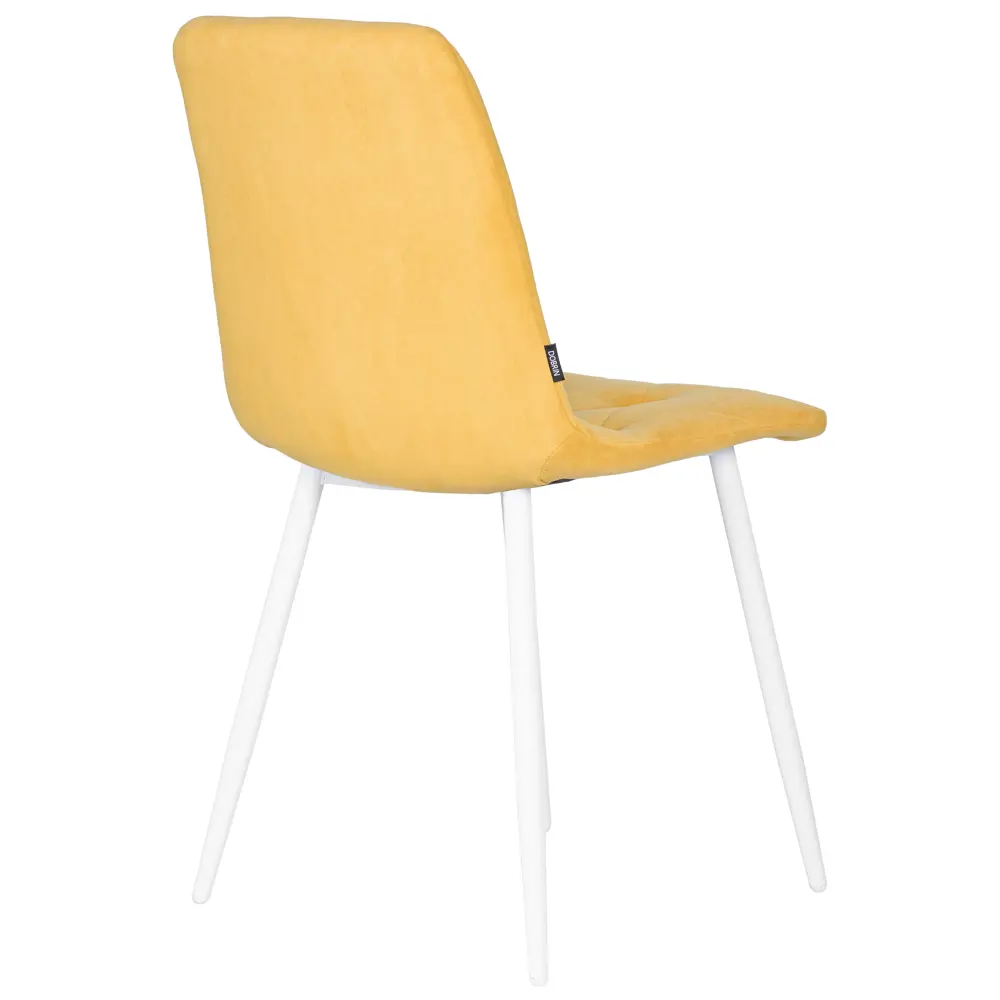 Фото 4 Кухонный стул Dobrin Chilly rombo a006 46x46x55 см велюр цвет горчичный/белый Фото 4 Кухонный стул Dobrin Chilly rombo a006 46x46x55 см велюр цвет горчичный/белый