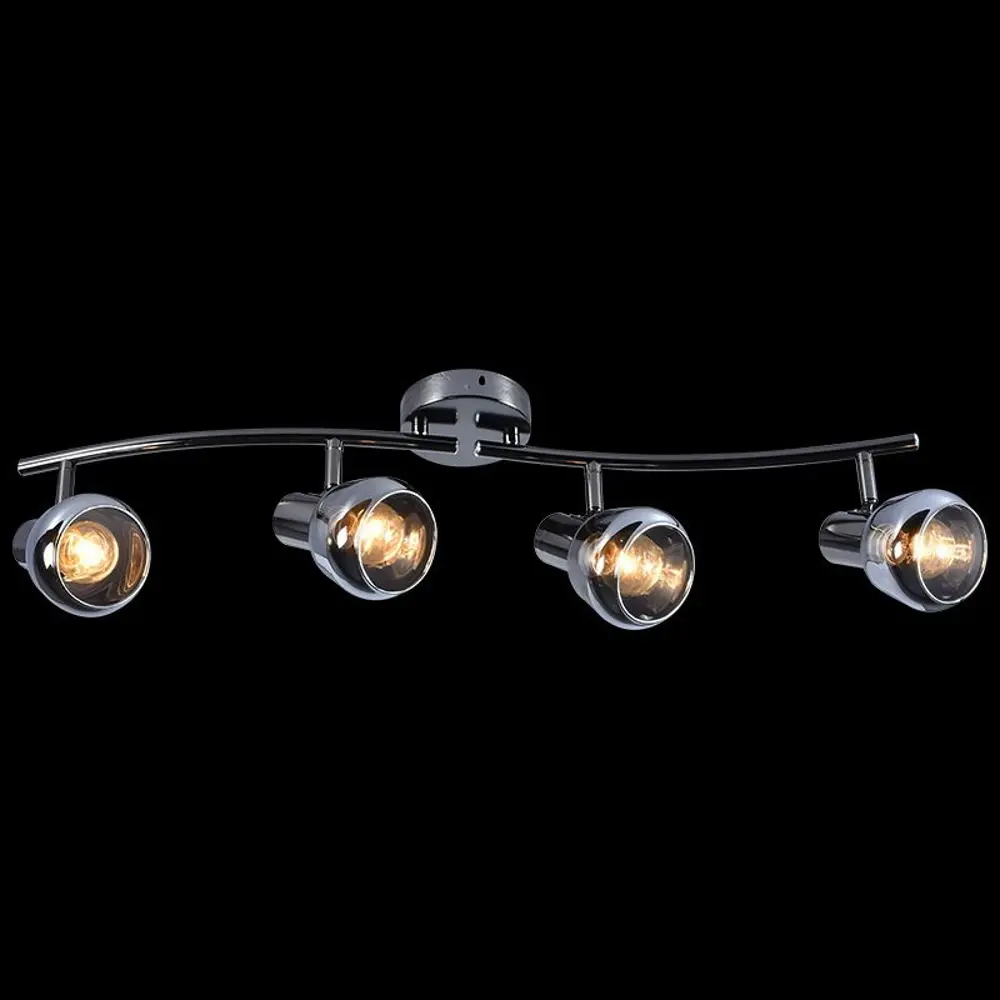 Фото Спот поворотный Reluce 05960-0.8-04 pearl bk (dark chrome) 4 лампы 12 м² цвет черный Фото Спот поворотный Reluce 05960-0.8-04 pearl bk (dark chrome) 4 лампы 12 м² цвет черный
