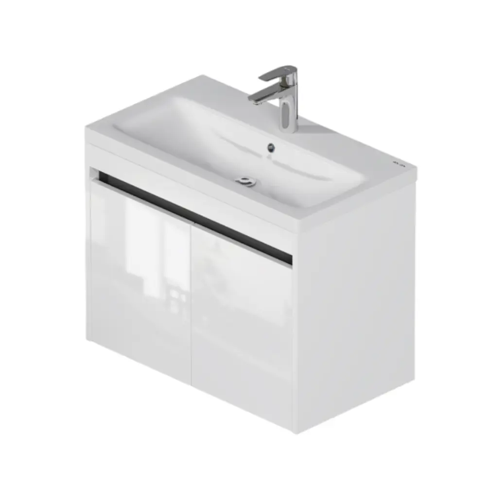 Фото Тумба под раковину подвесная Am.pm M9P-FHX0752WG-WCC0752WG_7214 75см цвет белый, с раковиной