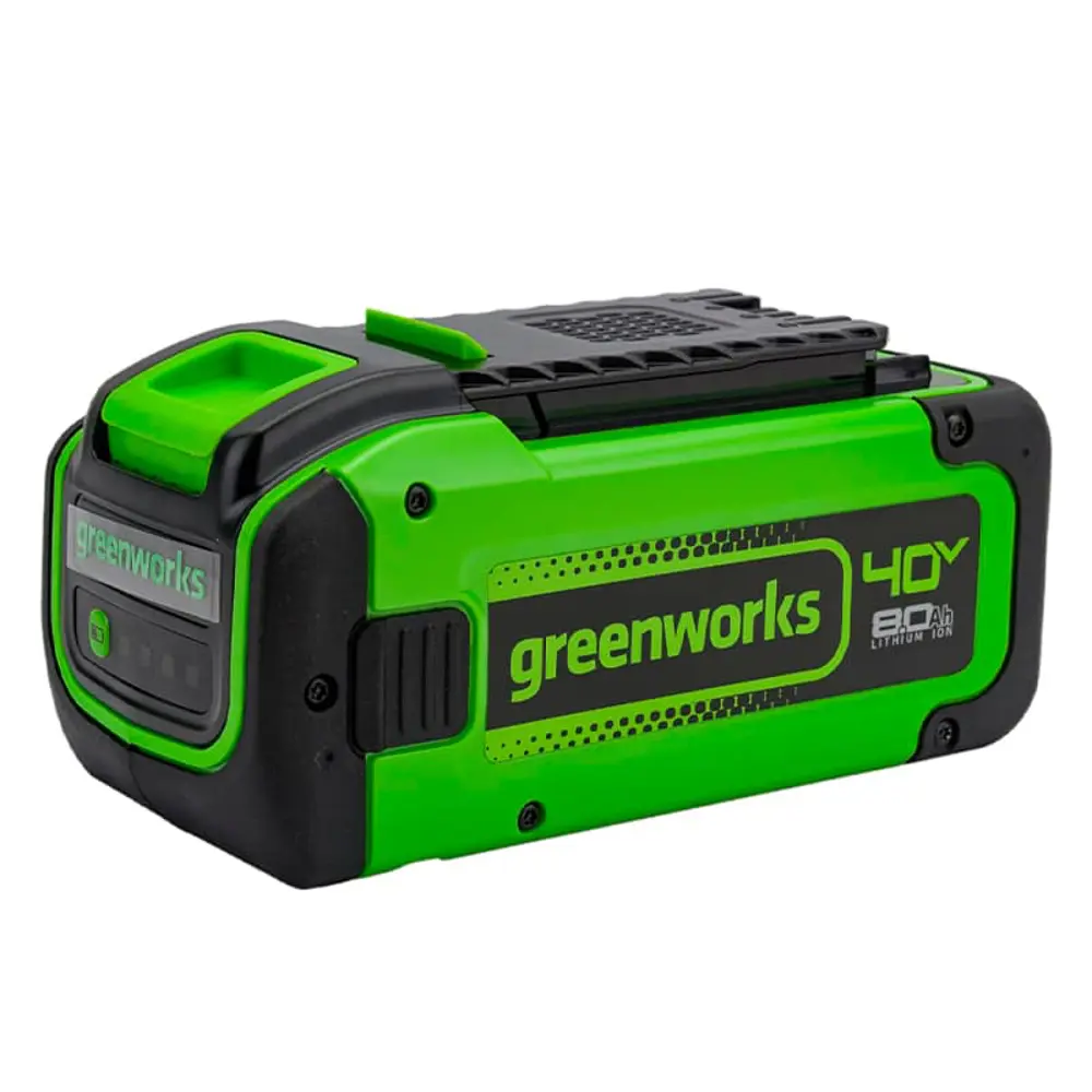 Фото 2 Аккумулятор Greenworks G40B8 40 В Li-Ion 8 Ач в комплекте с перчатками Фото 2 Аккумулятор Greenworks G40B8 40 В Li-Ion 8 Ач в комплекте с перчатками