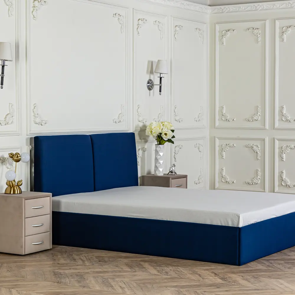Фото 4 Кровать Dg-home Альба 166x100x200 см цвет синий Фото 4 Кровать Dg-home Альба 166x100x200 см цвет синий