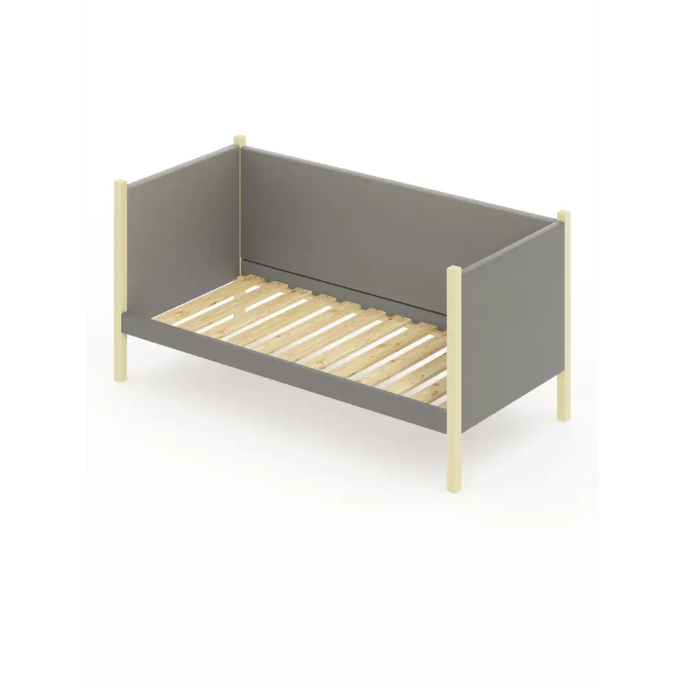 Фото Кровать Solarius Тахта реечное основание svetser100-180van 110 x 101 x 190 см дерево цвет светло-серый, ванильный Фото Кровать Solarius Тахта реечное основание svetser100-180van 110 x 101 x 190 см дерево цвет светло-серый, ванильный