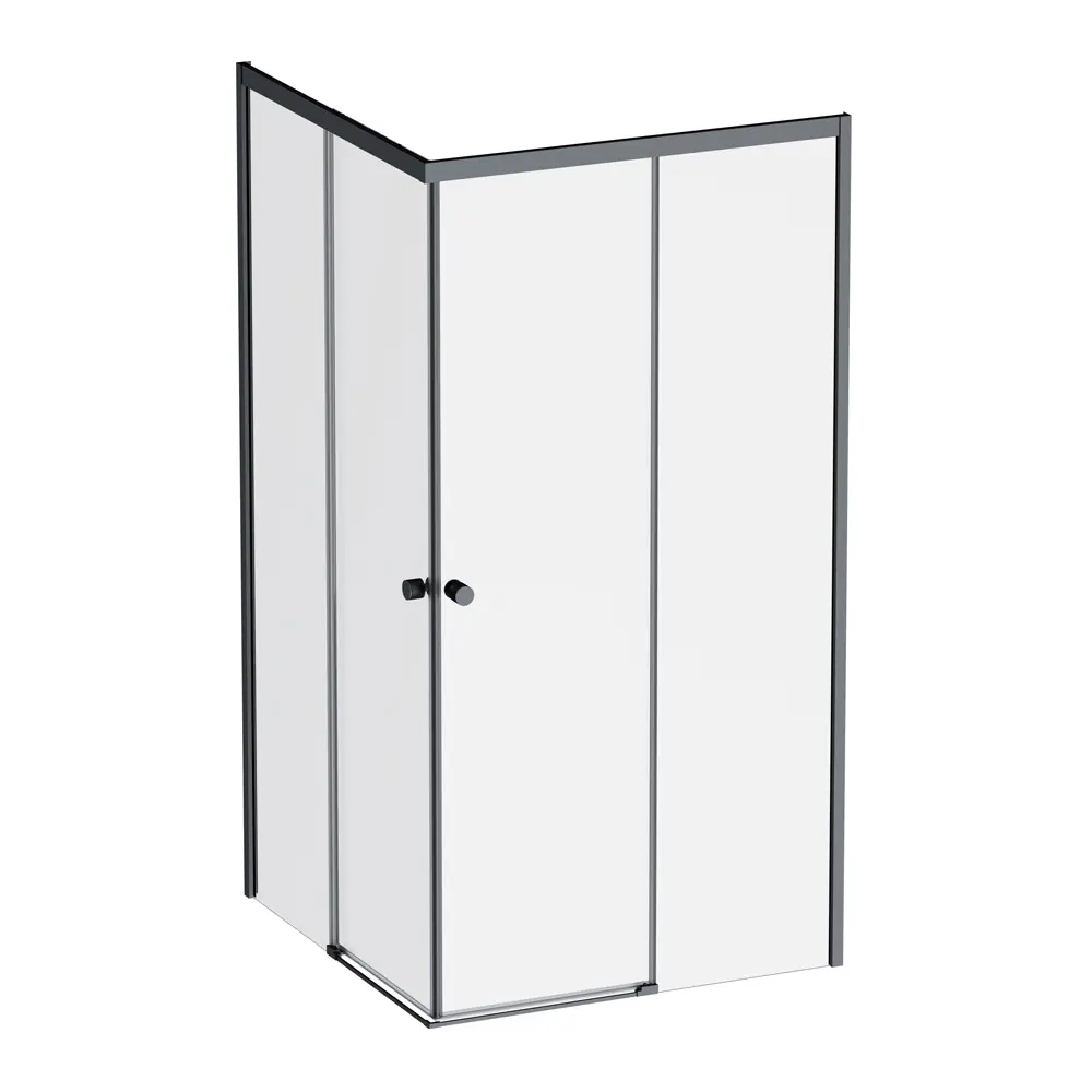 Фото Душевой уголок Am.pm X-Joy W94G-403-100100-BT1K угол 99x99см черный профиль эффект стекла без покрытия Фото Душевой уголок Am.pm X-Joy W94G-403-100100-BT1K угол 99x99см черный профиль эффект стекла без покрытия