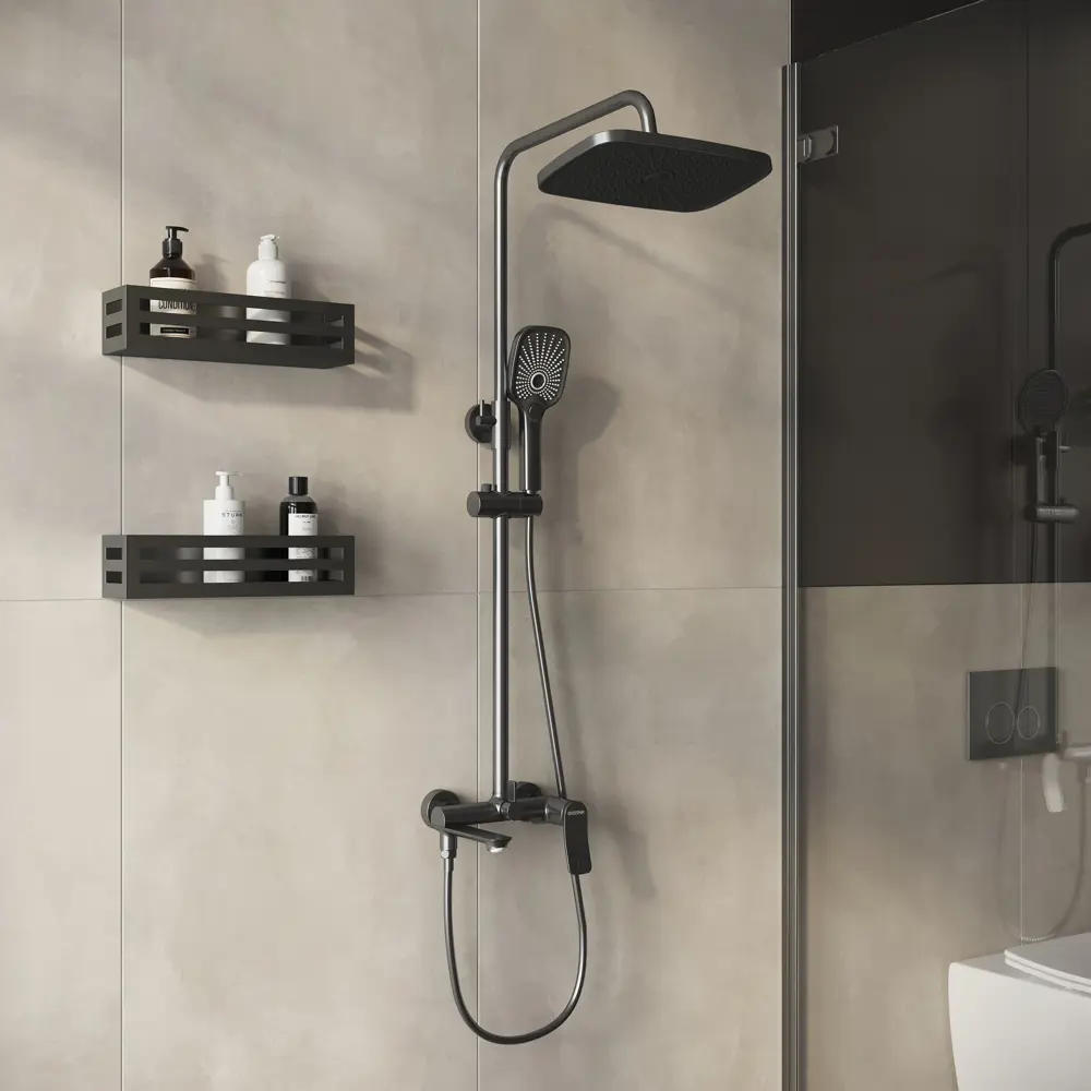 Фото 4 Душевая штанга Grossman 500.k35.09.420 170см цвет графит Фото 4 Душевая штанга Grossman 500.k35.09.420 170см цвет графит