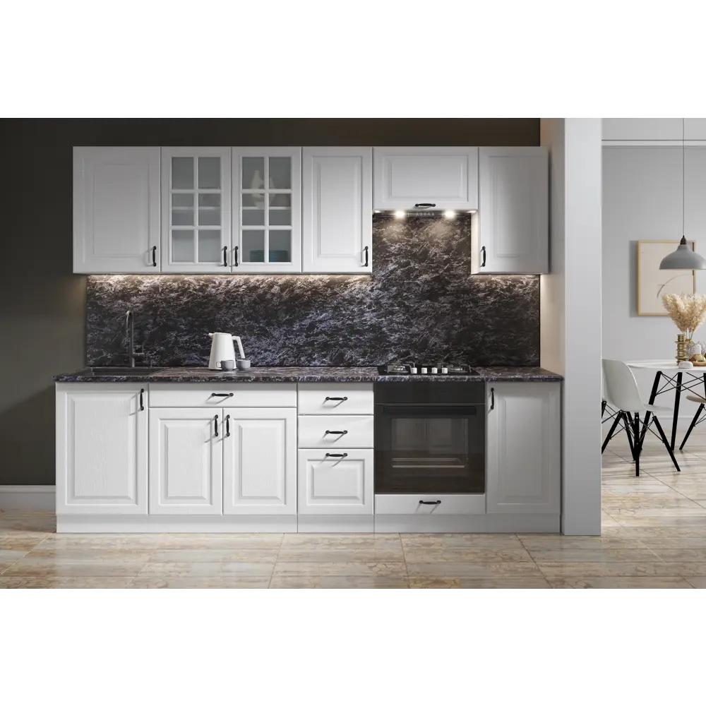 Фото 3 Напольный шкаф Bvmebel Romeo 30x82x47 см фасад МДФ цвет белый дуб Фото 3 Напольный шкаф Bvmebel Romeo 30x82x47 см фасад МДФ цвет белый дуб