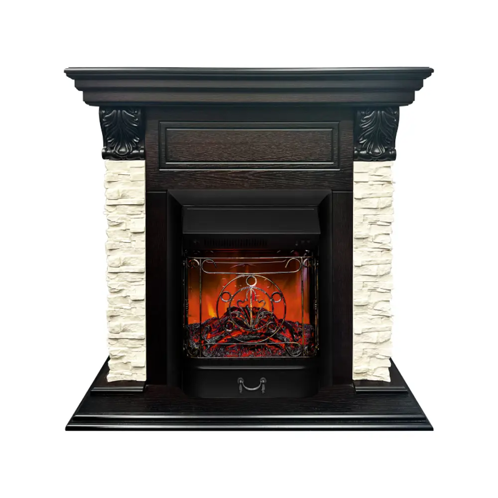 Фото Каминокомплект Realflame Bilbao STD EUG AO-215 с очагом Majestic Lux BL 1500Вт орех фактурный Фото Каминокомплект Realflame Bilbao STD EUG AO-215 с очагом Majestic Lux BL 1500Вт орех фактурный