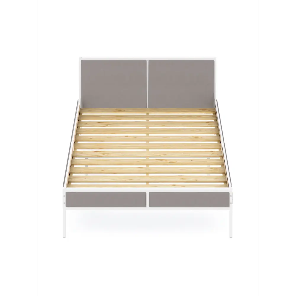Фото 3 Кровать Solarius kr140loft-obiv-rs15-white Кровать Лофт реечное 145 x 90 x 206 см дсп цвет светло-серый/белый Фото 3 Кровать Solarius kr140loft-obiv-rs15-white Кровать Лофт реечное 145 x 90 x 206 см дсп цвет светло-серый/белый