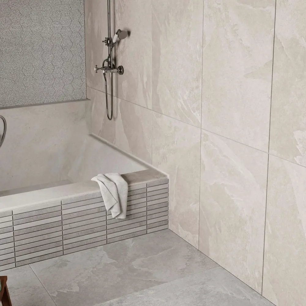 Фото Керамогранит Estima Terra TE00 60x120 см 2.16 м² неполированный цвет белый, цена за упаковку Фото Керамогранит Estima Terra TE00 60x120 см 2.16 м² неполированный цвет белый, цена за упаковку