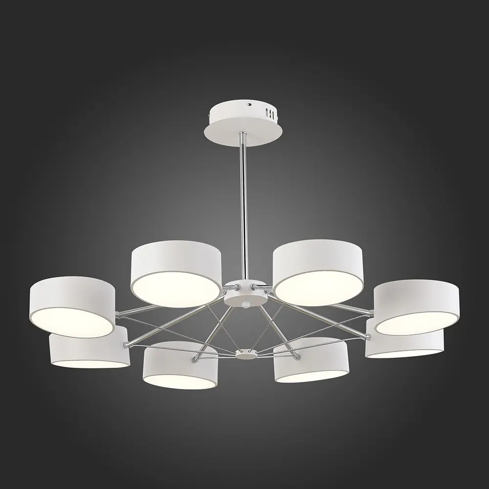 Фото 4 Светильник настенно-потолочный светодиодный ST LUCE SLE6005-502-08 Valle 28 м² холодный белый свет цвет хром Фото 4 Светильник настенно-потолочный светодиодный ST LUCE SLE6005-502-08 Valle 28 м² холодный белый свет цвет хром