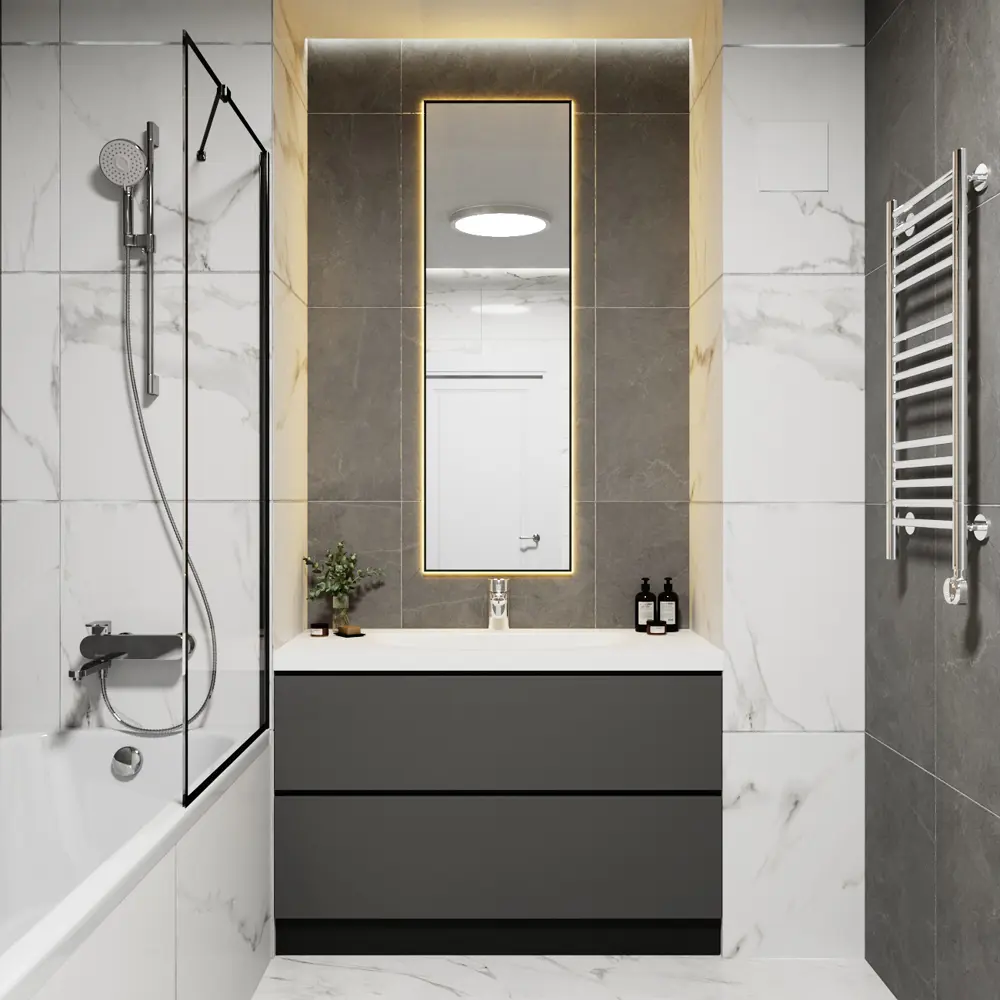 Фото 3 Зеркало со встроенной подсветкой One mirror 14050чст 50x140 см Фото 3 Зеркало со встроенной подсветкой One mirror 14050чст 50x140 см