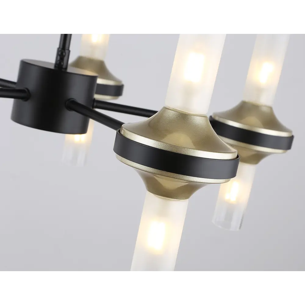 Фото 4 Люстра на штанге Ambrella light High light Lh55351 10 ламп 23 м² цвет золото, прозрачный, черный Фото 4 Люстра на штанге Ambrella light High light Lh55351 10 ламп 23 м² цвет золото, прозрачный, черный