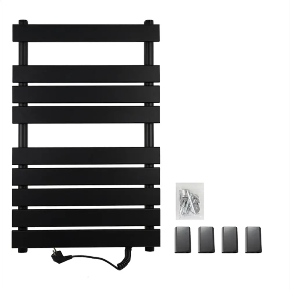 Фото 3 Полотенцесушитель электрический Brimix 500x800 мм 130 Вт лесенка цвет черный