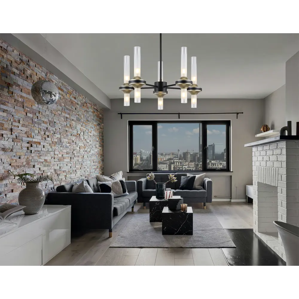 Фото 5 Люстра на штанге Ambrella light High light Lh55351 10 ламп 23 м² цвет золото, прозрачный, черный Фото 5 Люстра на штанге Ambrella light High light Lh55351 10 ламп 23 м² цвет золото, прозрачный, черный
