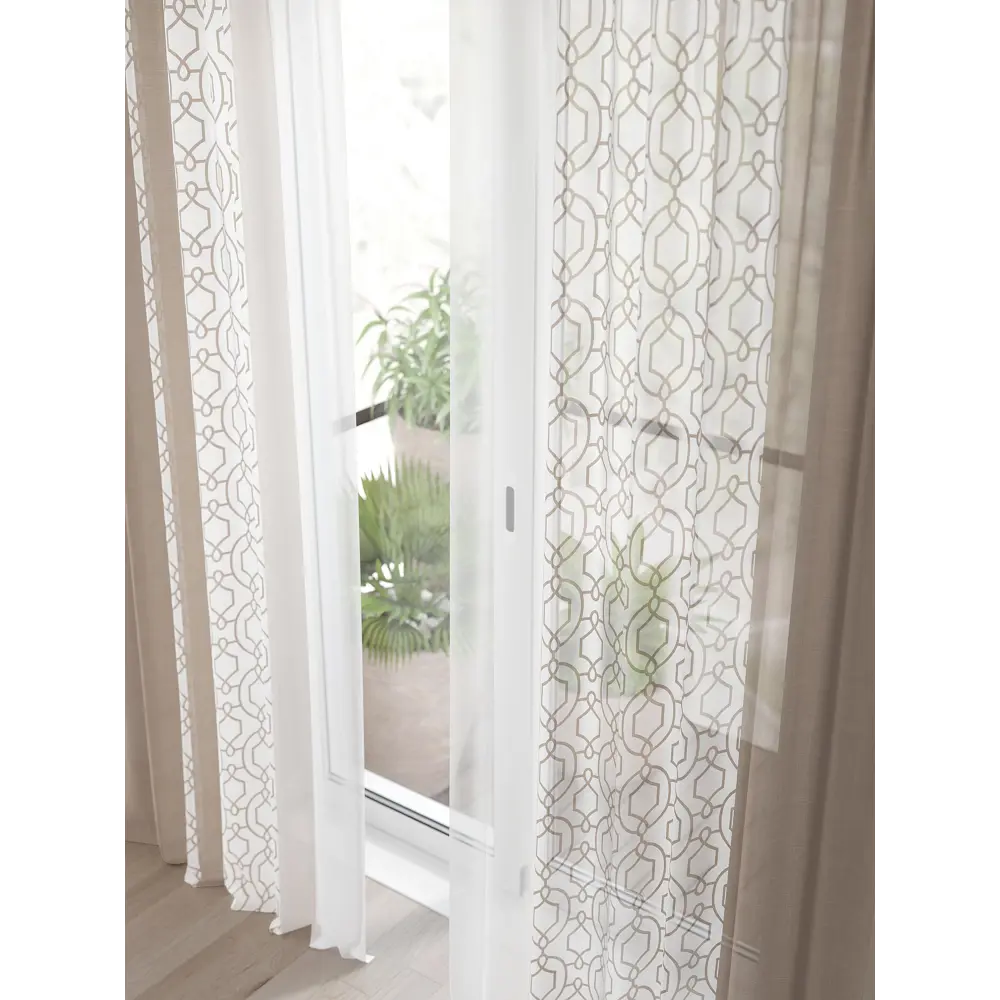 Фото 3 Тюль Comfy Way Алоуна - 69 CW580069-240 150x240 см на шторной ленте цвет белый 2 шт Фото 3 Тюль Comfy Way Алоуна - 69 CW580069-240 150x240 см на шторной ленте цвет белый 2 шт