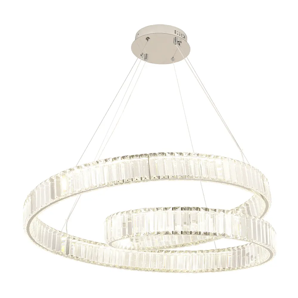 Фото Люстра подвесная светодиодная Crystal Lux 3390/205 нейтральный белый свет цвет хром Фото Люстра подвесная светодиодная Crystal Lux 3390/205 нейтральный белый свет цвет хром