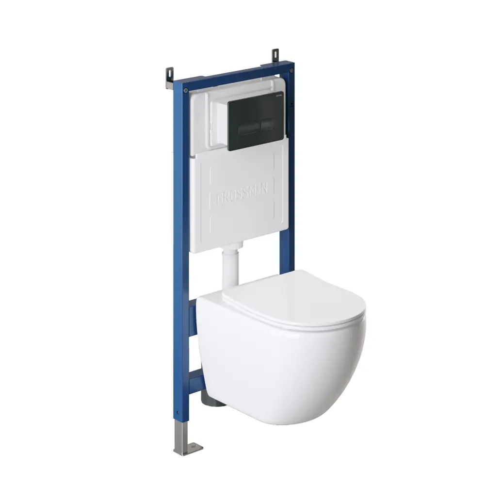 Фото 14 Комплект инсталляция с унитазом Grossman Gr-4411s 97.4411S.03.210 цвет белый