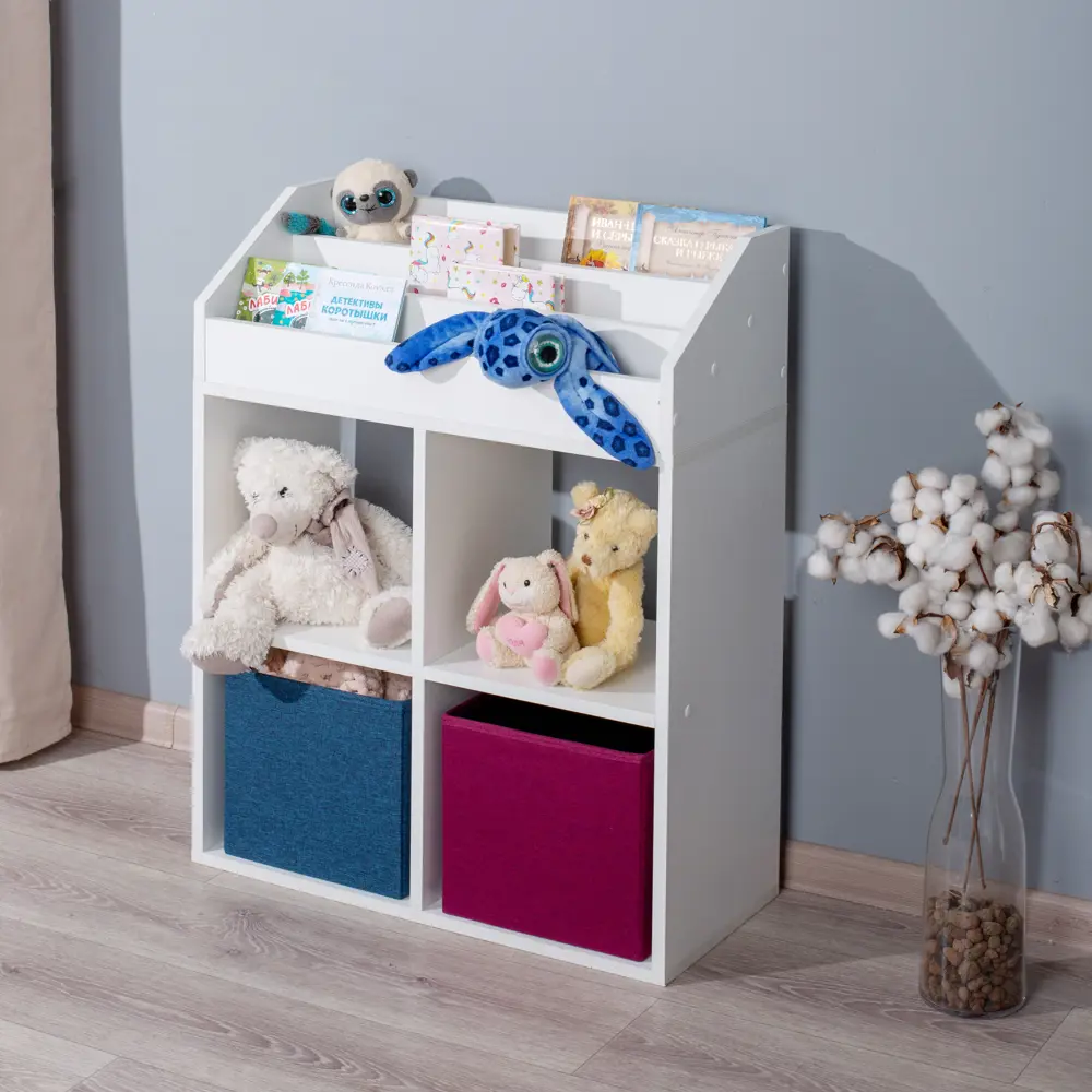 Фото 5 Стеллаж Letta 6 секций 64.2x84.8x28.8 см ЛДСП цвет белый Фото 5 Стеллаж Letta 6 секций 64.2x84.8x28.8 см ЛДСП цвет белый