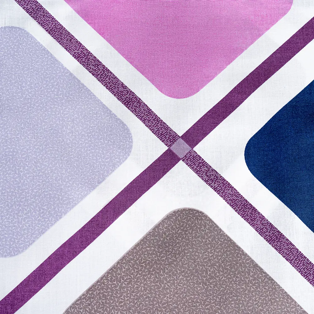 Фото 8 Комплект постельного белья Prime prive Свен перкаль евро наволочки 50 x 70- 2 шт цвет синий, розовый, сиреневый