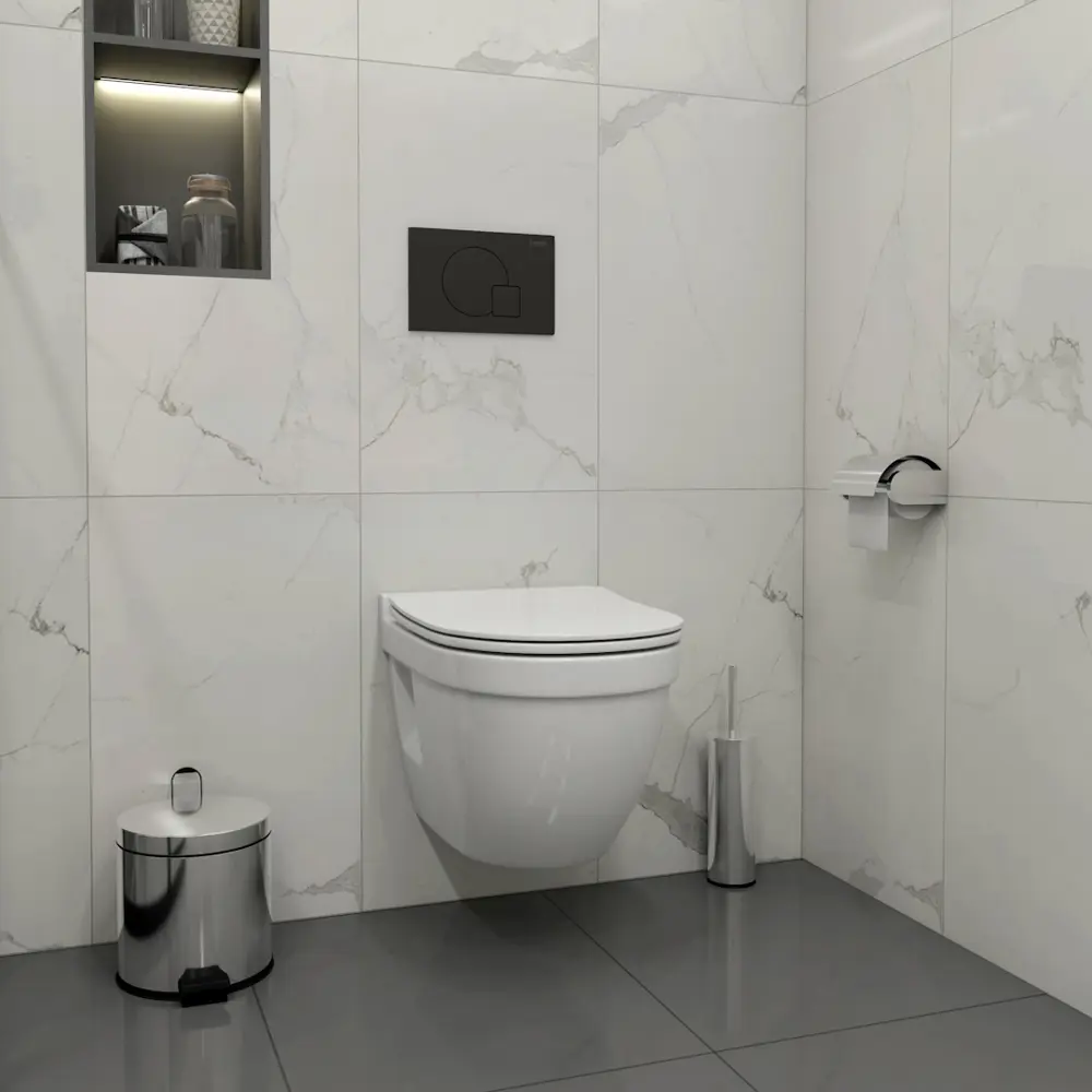 Фото 4 Комплект Teymi F00479: Инсталляция Aina 52, клавиша смыва Ellie черная, унитаз Vitra Pro Фото 4 Комплект Teymi F00479: Инсталляция Aina 52, клавиша смыва Ellie черная, унитаз Vitra Pro