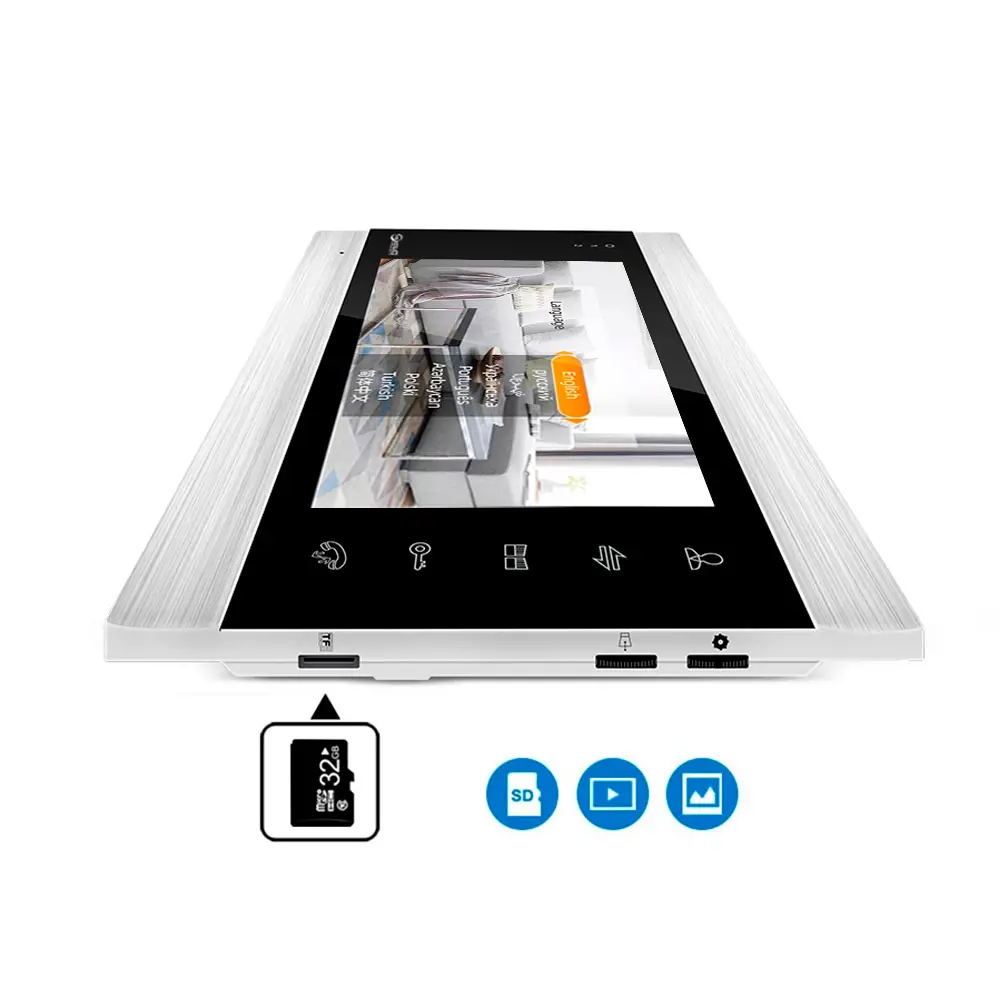 Фото 4 Комплект Wi Fi видеодомофона Ps-link KIT-DB09-SS 7" цвет серый/серебристый Фото 4 Комплект Wi Fi видеодомофона Ps-link KIT-DB09-SS 7" цвет серый/серебристый