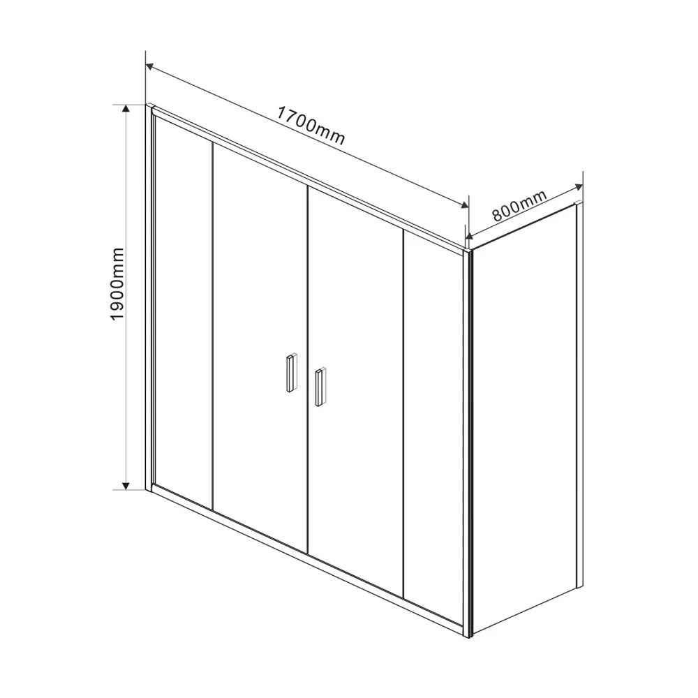 Фото 6 Душевой уголок Vincea Garda VSR-1G28017CH прямоугольный 170x80см хромированный профиль эффект стекла матовый Фото 6 Душевой уголок Vincea Garda VSR-1G28017CH прямоугольный 170x80см хромированный профиль эффект стекла матовый