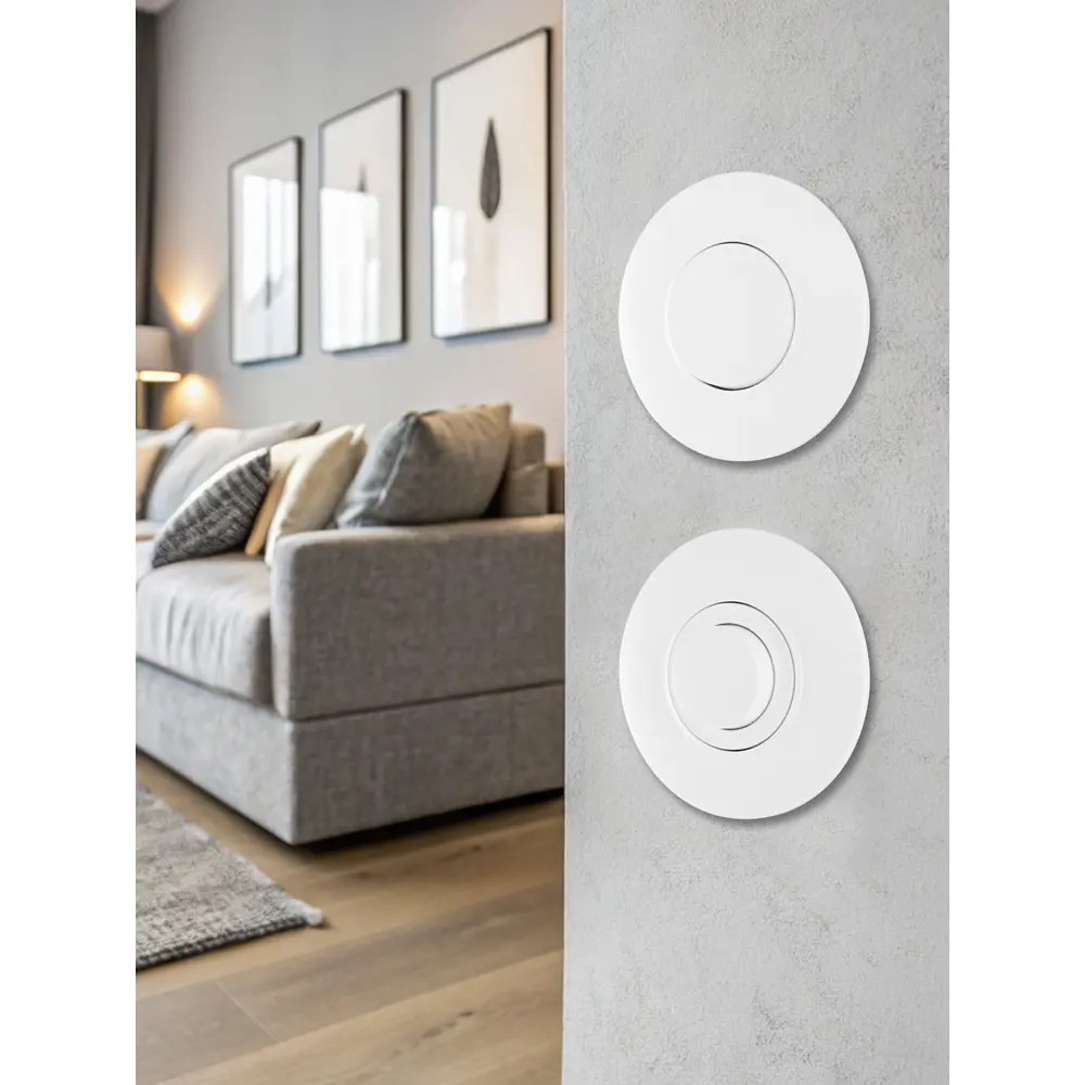 Фото 5 Выключатель с рамкой встраиваемый Arte milano SET08-1-30-1.white 1 клавиша цвет белый