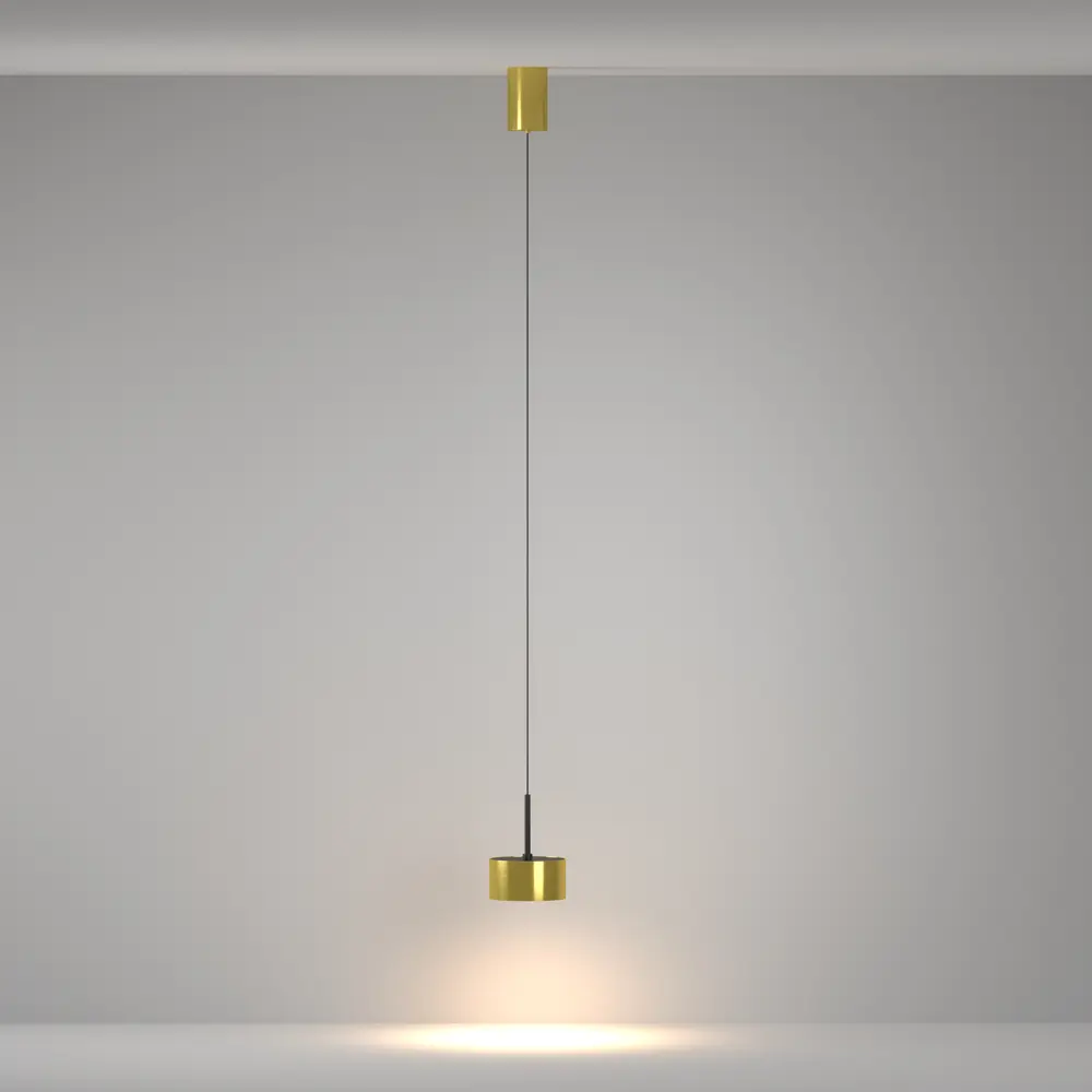 Фото 4 Светильник подвесной светодиодный Maytoni Glare P102pl-12w3k-bs 5 м² теплый белый (желтый) свет цвет латунь Фото 4 Светильник подвесной светодиодный Maytoni Glare P102pl-12w3k-bs 5 м² теплый белый (желтый) свет цвет латунь