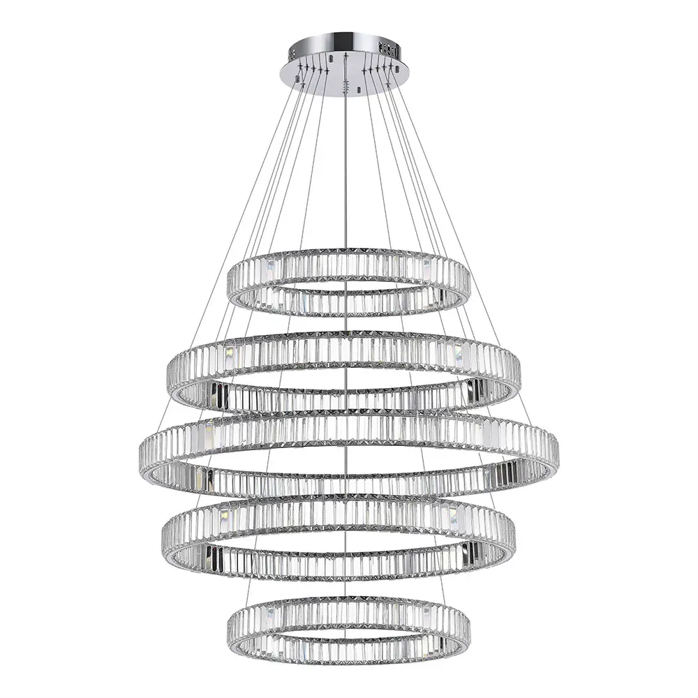 Фото 7 Люстра подвесная светодиодная хрустальная St luce Tivoli sl1622.103.05 нейтральный белый свет цвет серый/серебристый Фото 7 Люстра подвесная светодиодная хрустальная St luce Tivoli sl1622.103.05 нейтральный белый свет цвет серый/серебристый