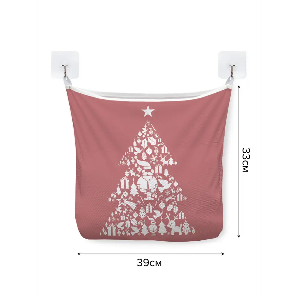 Фото 2 Сетка для игрушек в ванну JoyArty Дед Мороз в елке настенный органайзер на присосках 39x33 см Фото 2 Сетка для игрушек в ванну JoyArty Дед Мороз в елке настенный органайзер на присосках 39x33 см