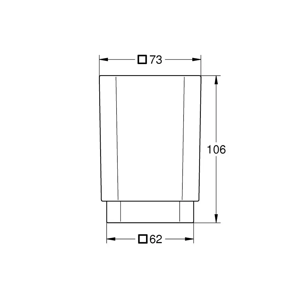Фото 4 Стакан Grohe Selection Cube 40783000 хром