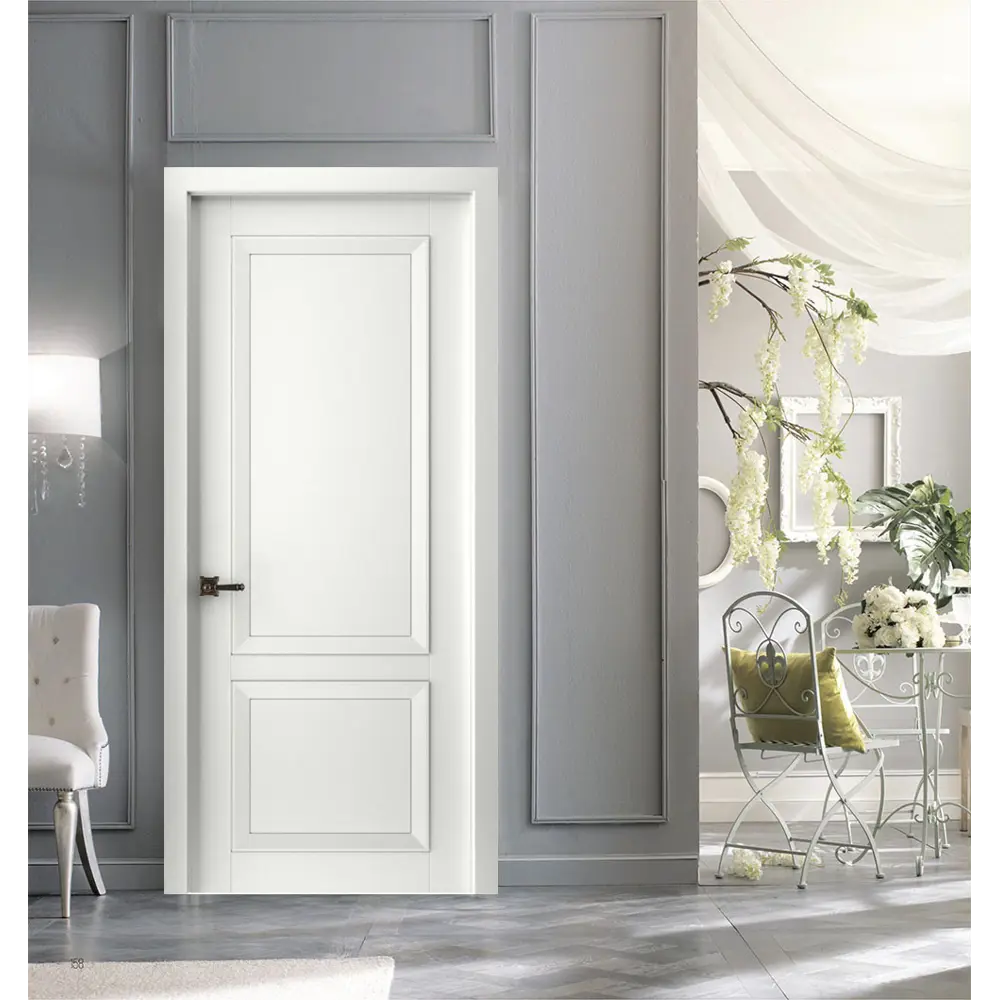 Фото 5 Дверь межкомнатная Двери регионов Авангард 2 глухая без замка и петель в комплекте 200х80см эмаль белая